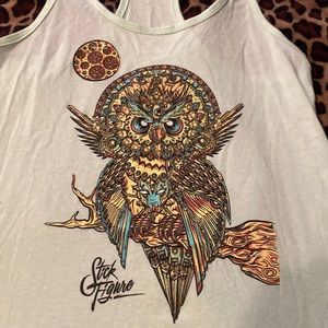 Stick Figure Tank Top Sz M